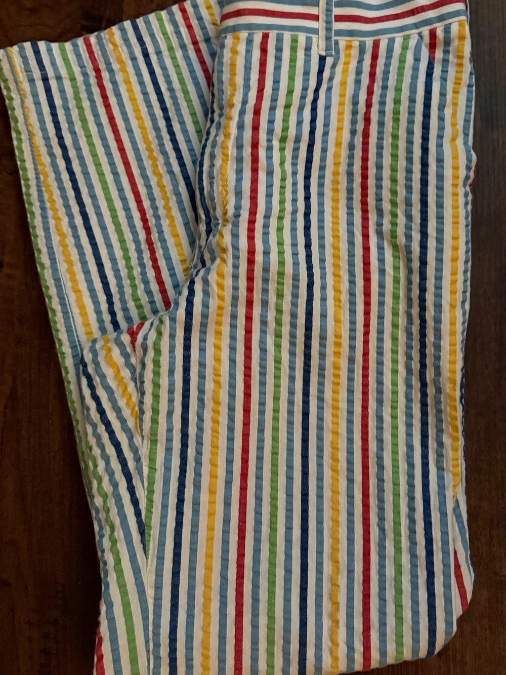 Multi-Color Striped Seersucker Pants/Golf pants - Picture 2 of 4